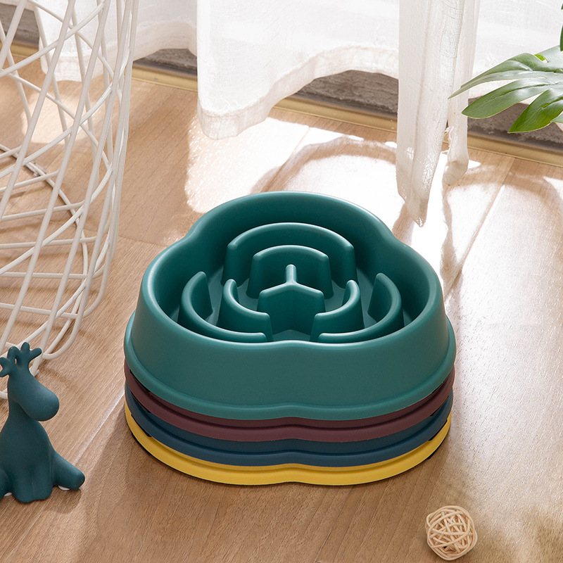 Slow Feeder Dog Bowl - 1PC Five pointed Star Pet Dog