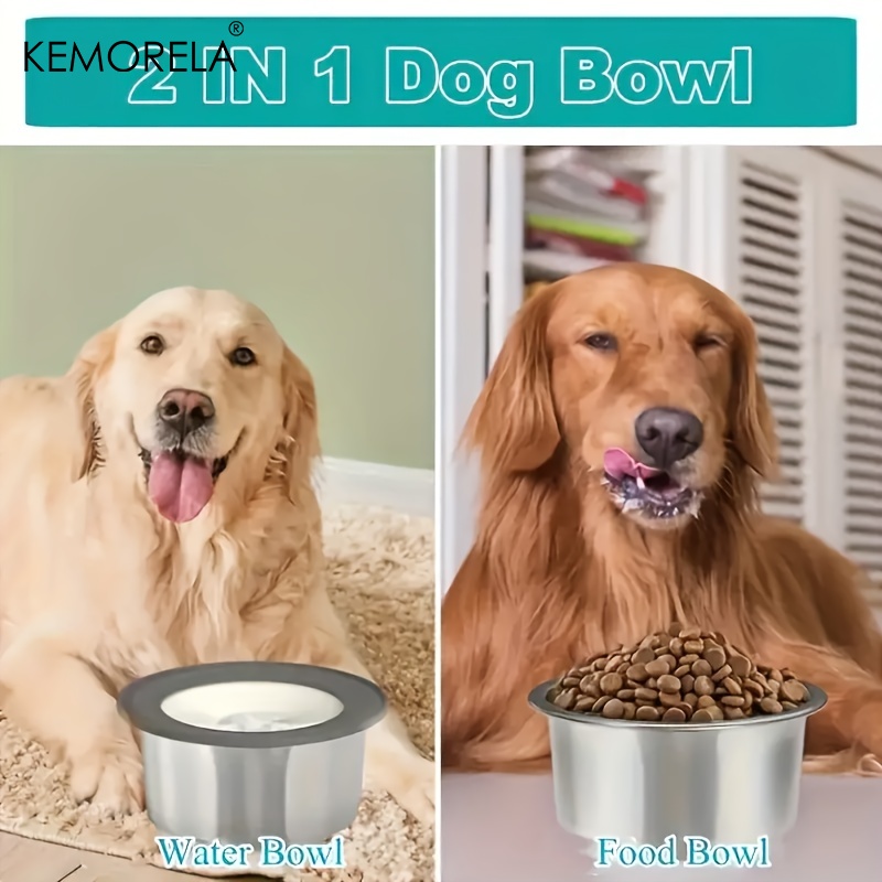 Stainless Steel Dog Water Bowl - Slow Feeder Dog Bowl recension och pris