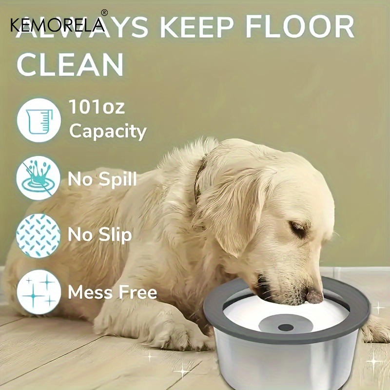 Stainless Steel Dog Water Bowl - Slow Feeder Dog Bowl recension och pris