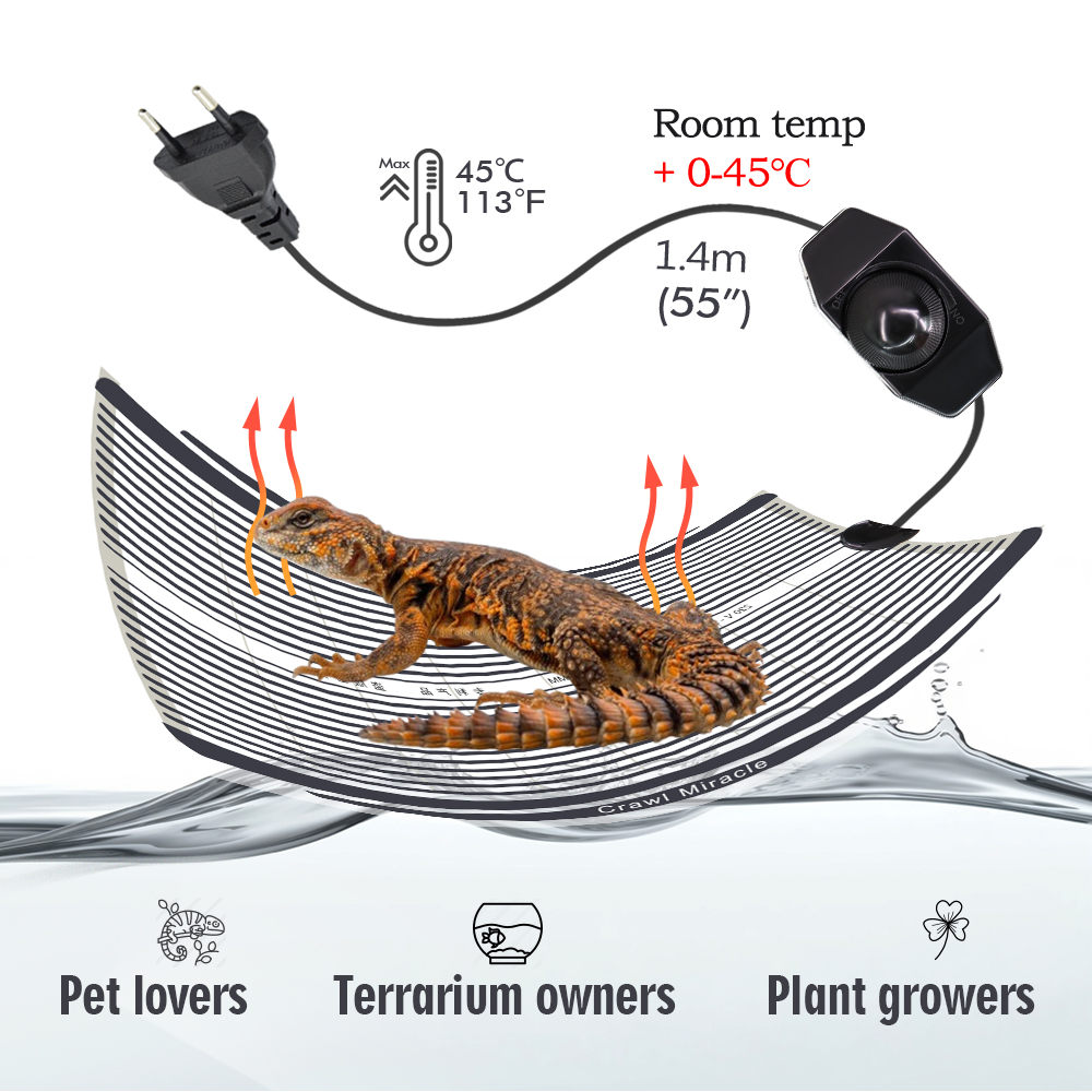 5W 15W 25W 35W Graphene Reptil - Reptile Heating Mat recension och pris
