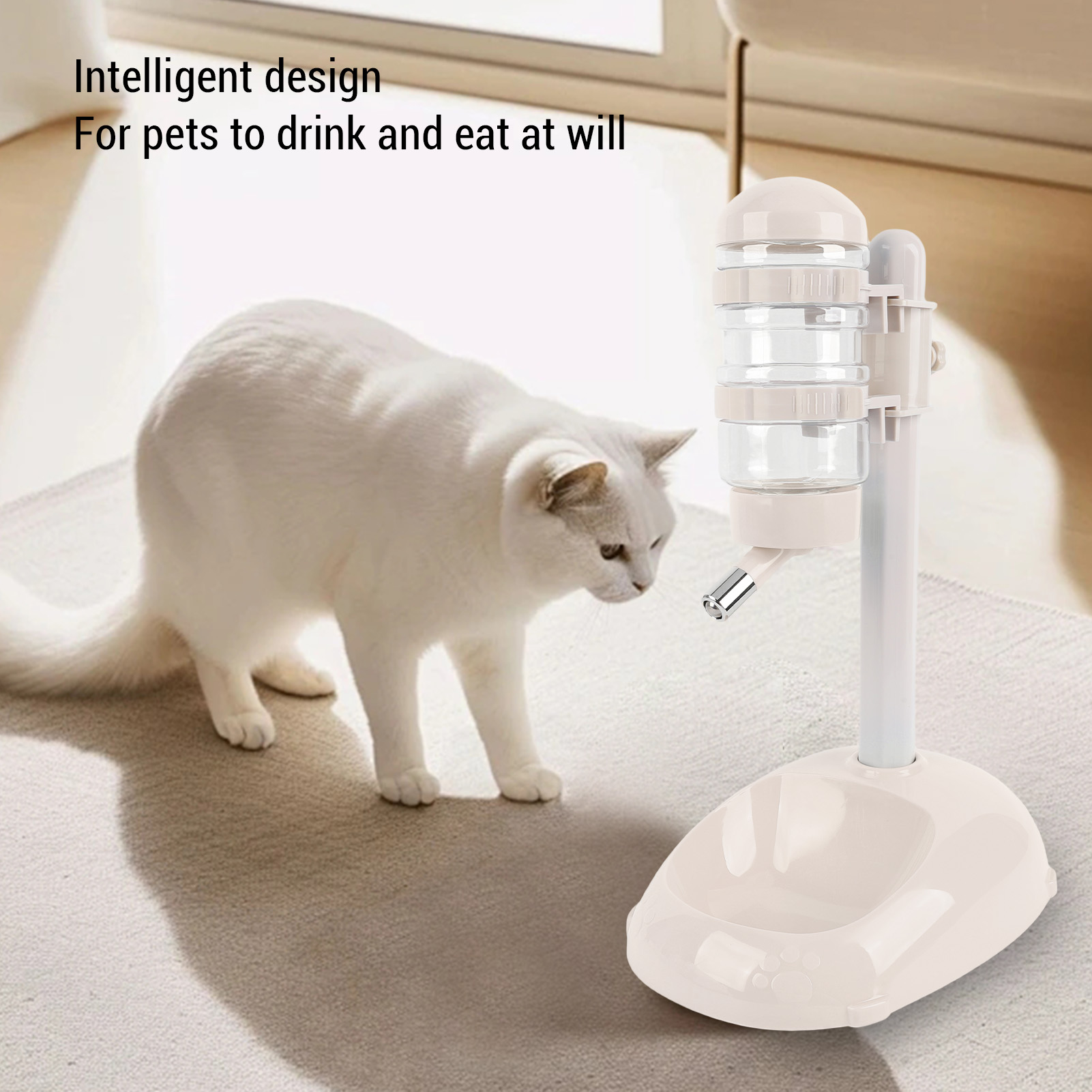 Bowl Bottle Standing Dispenser - Slow Feeder Dog Bowl recension och pris
