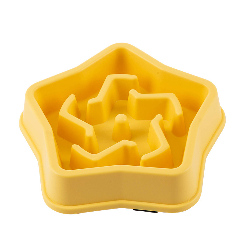 1PC Five pointed Star Pet Dog  - Slow Feeder Dog Bowl recension och pris
