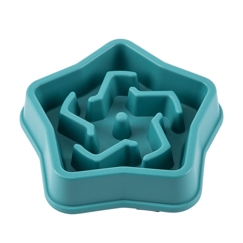 1PC Five pointed Star Pet Dog  - Slow Feeder Dog Bowl recension och pris