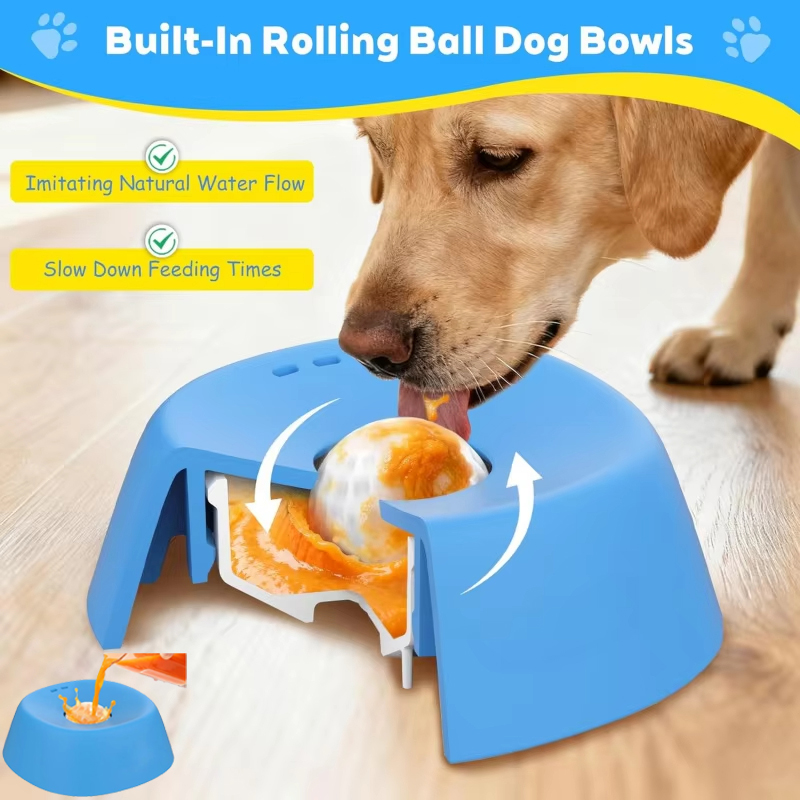 Liquid Slow Dog Bowls  Anti-sl - Slow Feeder Dog Bowl recension och pris