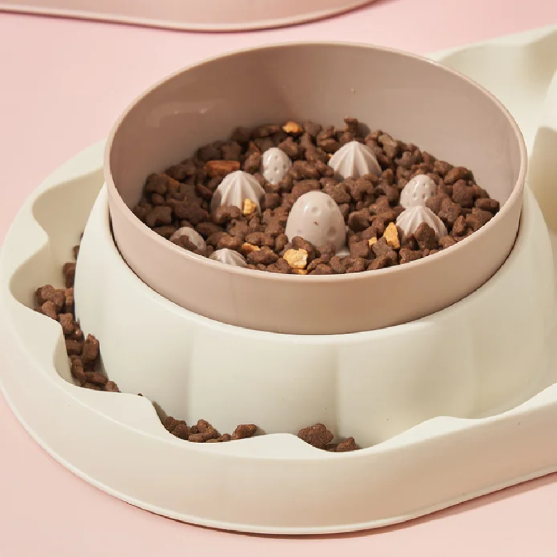 Pet stainless steel double bow - Slow Feeder Dog Bowl recension och pris