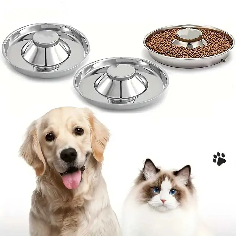 1PC Stainless Steel Dog Slow F - Slow Feeder Dog Bowl recension och pris