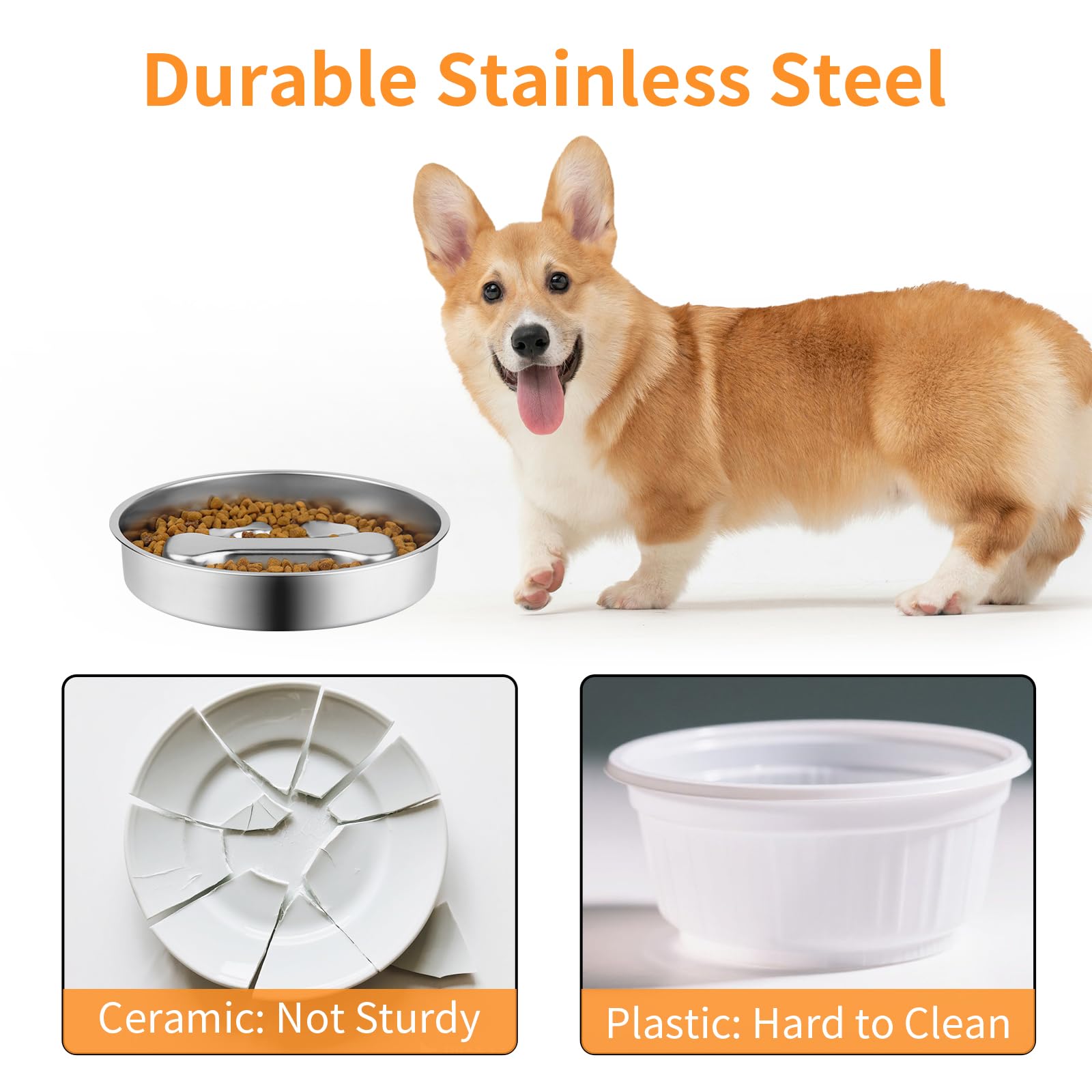 Slow Feeder Dog Bowl, Metal No - Slow Feeder Dog Bowl recension och pris