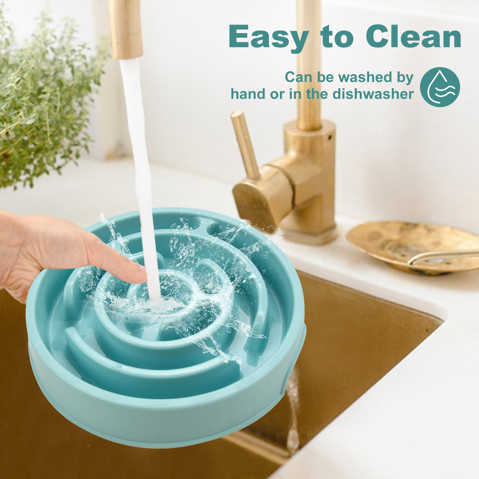 Pet Slow Food Bowl - Non slip  - Slow Feeder Dog Bowl recension och pris