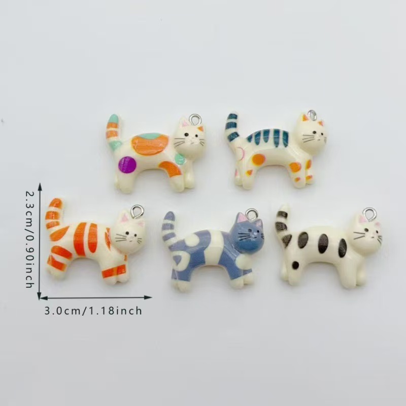 10pcs resin cartoon cat animal - Pet Supplies Delivery recension och pris