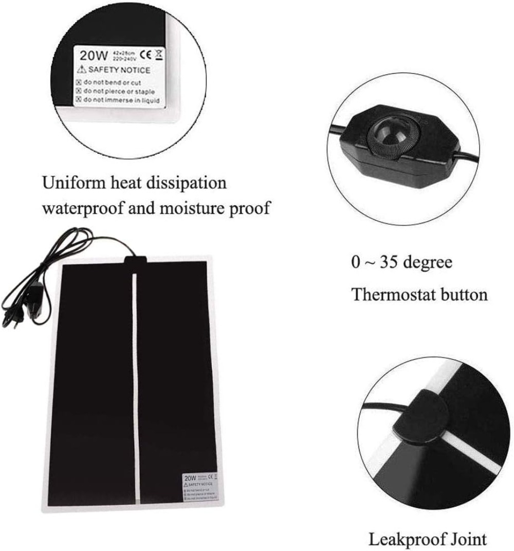 Reptile Heating Pad with Temp  - Reptile Heating Mat recension och pris