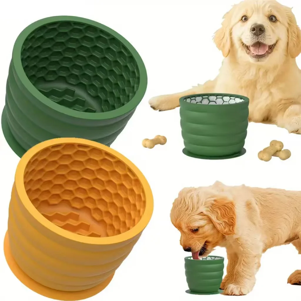 Silicone Slow Feeder Dog Bowl  - Slow Feeder Dog Bowl recension och pris
