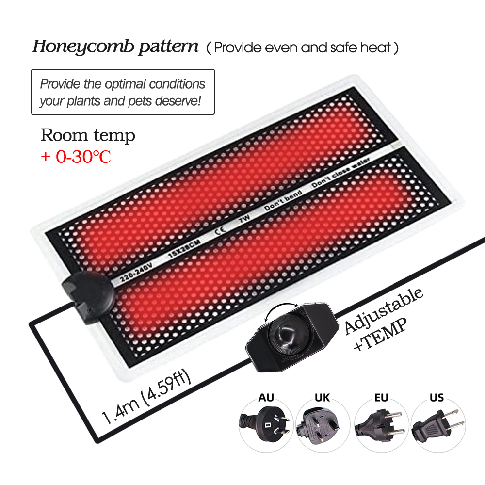 5-20W Garden Seedlings Heating - Reptile Heating Mat recension och pris